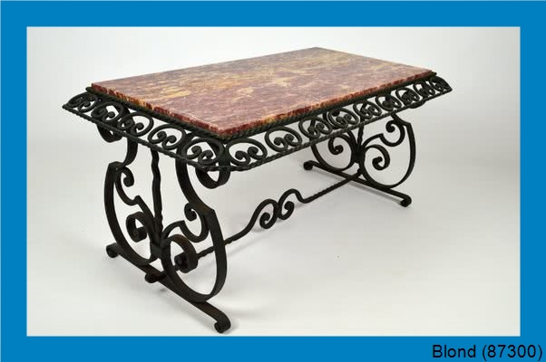 peinture table en fer Blond-87300