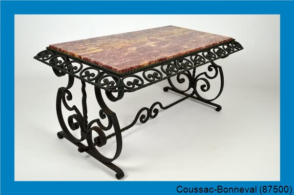 peinture table en fer Coussac-Bonneval-87500