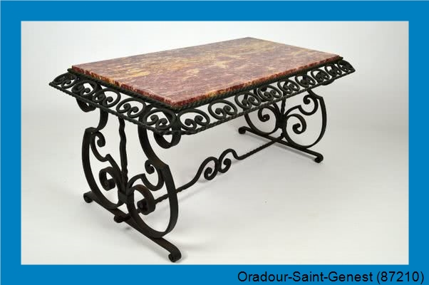 peinture table en fer Oradour-Saint-Genest-87210