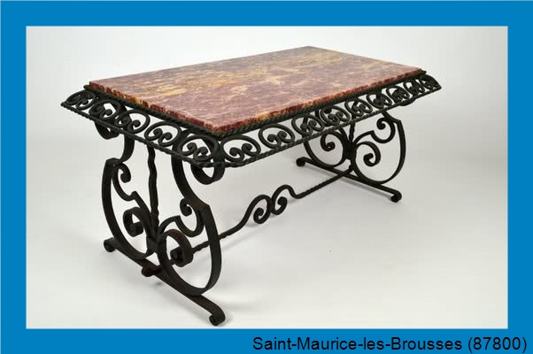 peinture table en fer Saint-Maurice-les-Brousses-87800